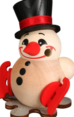 Seiffener Volkskunst eG Räuchermännchen*Räuchermännchen Cool-Man mit Schlittschuh von