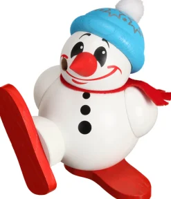 Seiffener Volkskunst eG Räuchermännchen*Räuchermännchen Cool-Man Skifahrer, 11 cm von