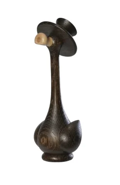 KWO Neuheiten*Räuchermännchen Ente Gustav im Farbton - Mooreiche, 17 cm von