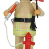 Müller Kleinkunst Räuchermännchen*Räuchermännchen Feuerwehrmann in safaribeige, 24 cm, von