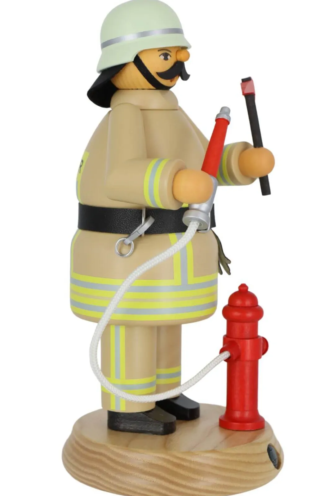 Müller Kleinkunst Räuchermännchen*Räuchermännchen Feuerwehrmann in safaribeige, 24 cm, von