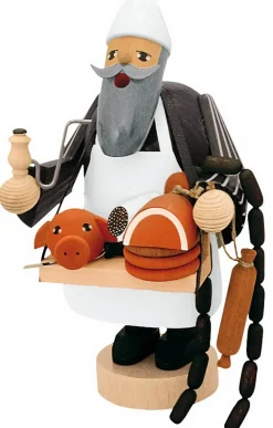 KWO Räuchermännchen*Räuchermännchen Fleischverkäufer, 19 cm, von