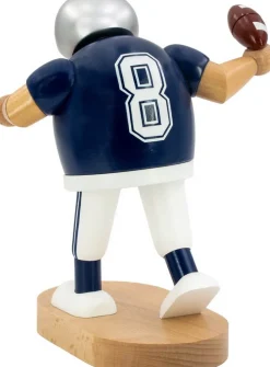 KWO Räuchermännchen*Räuchermännchen Footballspieler, blau, 20 cm von