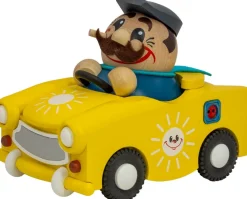 Seiffener Volkskunst eG Auslaufartikel | Räuchermännchen*Räuchermännchen Jahresfigur 2024 - E - Trabi von