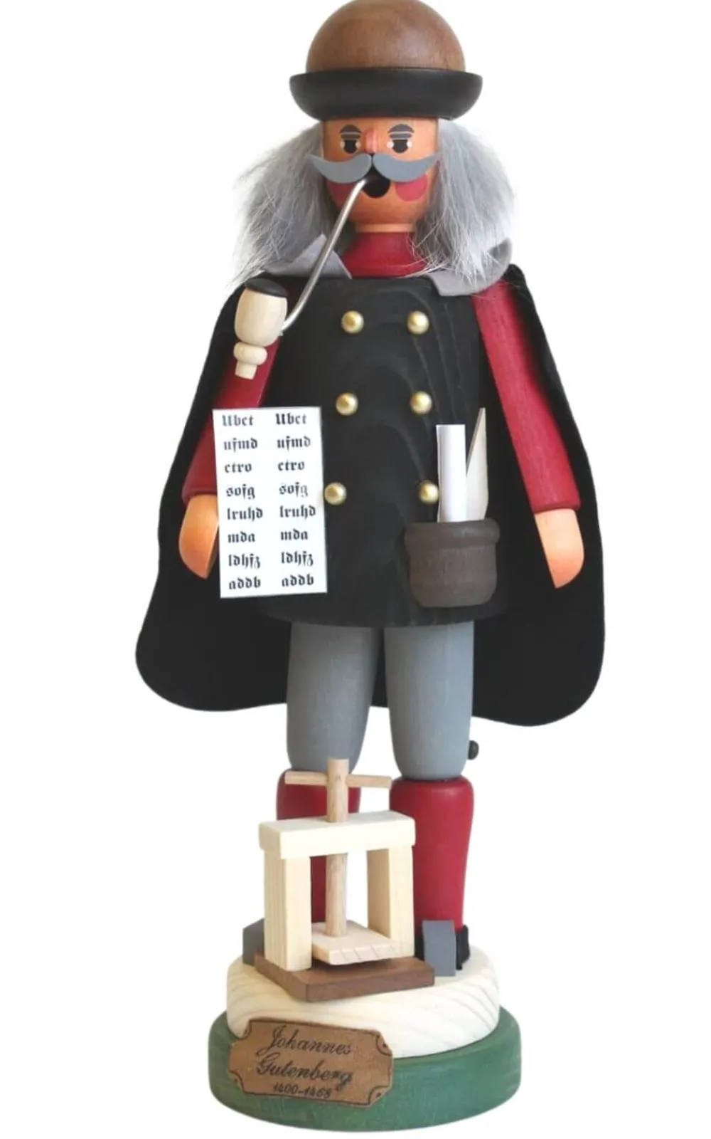 Karl Werner Räuchermännchen*Räuchermännchen Johannes Gutenberg von