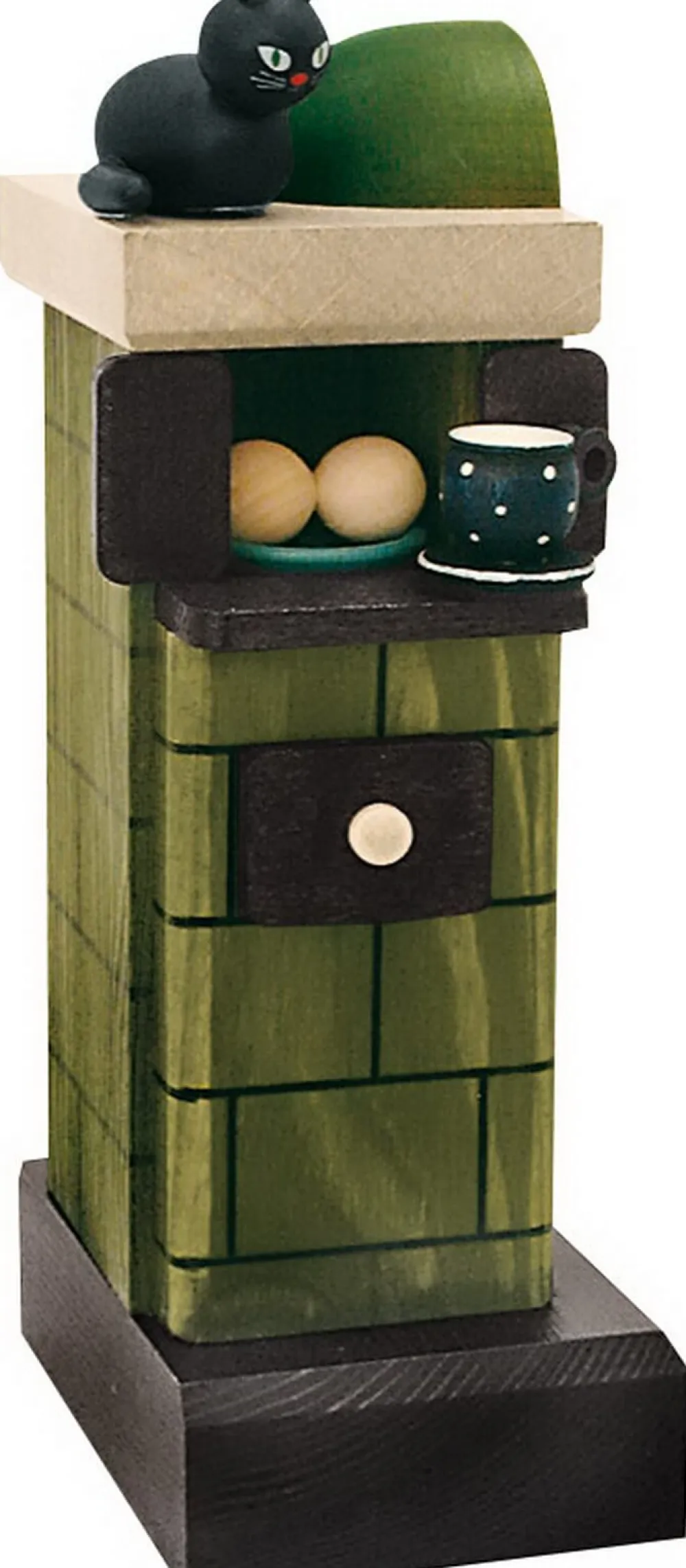 KWO Räuchermännchen*Räuchermännchen Kachelofen, grün, 20 cm von