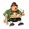 KWO Kantenhocker*Räuchermännchen Kantenhocker Holzwarenhändler, 15 cm von