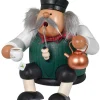 KWO Kantenhocker*Räuchermännchen Kantenhocker "Tea Time", 15 cm von