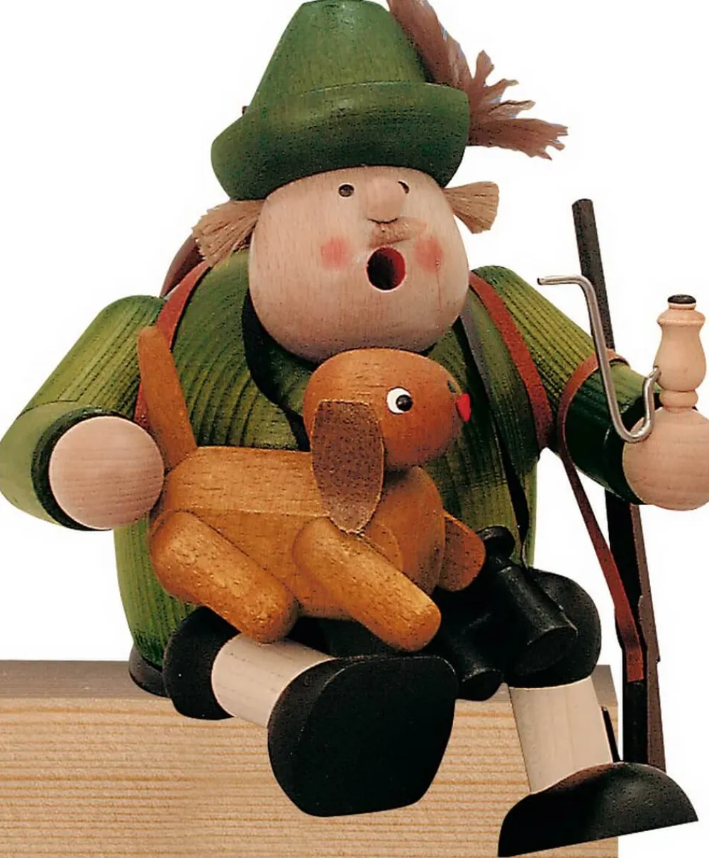 KWO Kantenhocker*Räuchermännchen Kantenhocker Förster, 16 cm von
