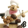 KWO Kantenhocker*Räuchermännchen Kantenhocker Bäcker, 16 cm von