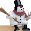 KWO Kantenhocker*Räuchermännchen Kantenhocker Schneemann, 16 cm von