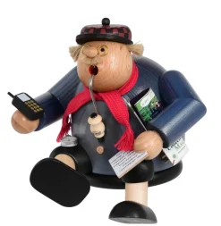KWO Kantenhocker*Räuchermännchen Kantenhocker Rüstiger Rentner, 15 cm von