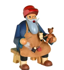 KWO Kantenhocker*Räuchermännchen Kantenhocker Teddymacher, sitzend, 15 cm von