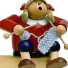 KWO Neuheiten | Kantenhocker*Räuchermännchen Kantenhocker Strickliesel, 13 cm von