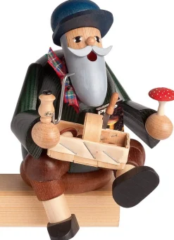 KWO Neuheiten | Kantenhocker*Räuchermännchen Kantenhocker Pilzsucher, 14 cm von