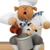 KWO Neuheiten | Kantenhocker*Räuchermännchen Kantenhocker Koch, 15 cm von