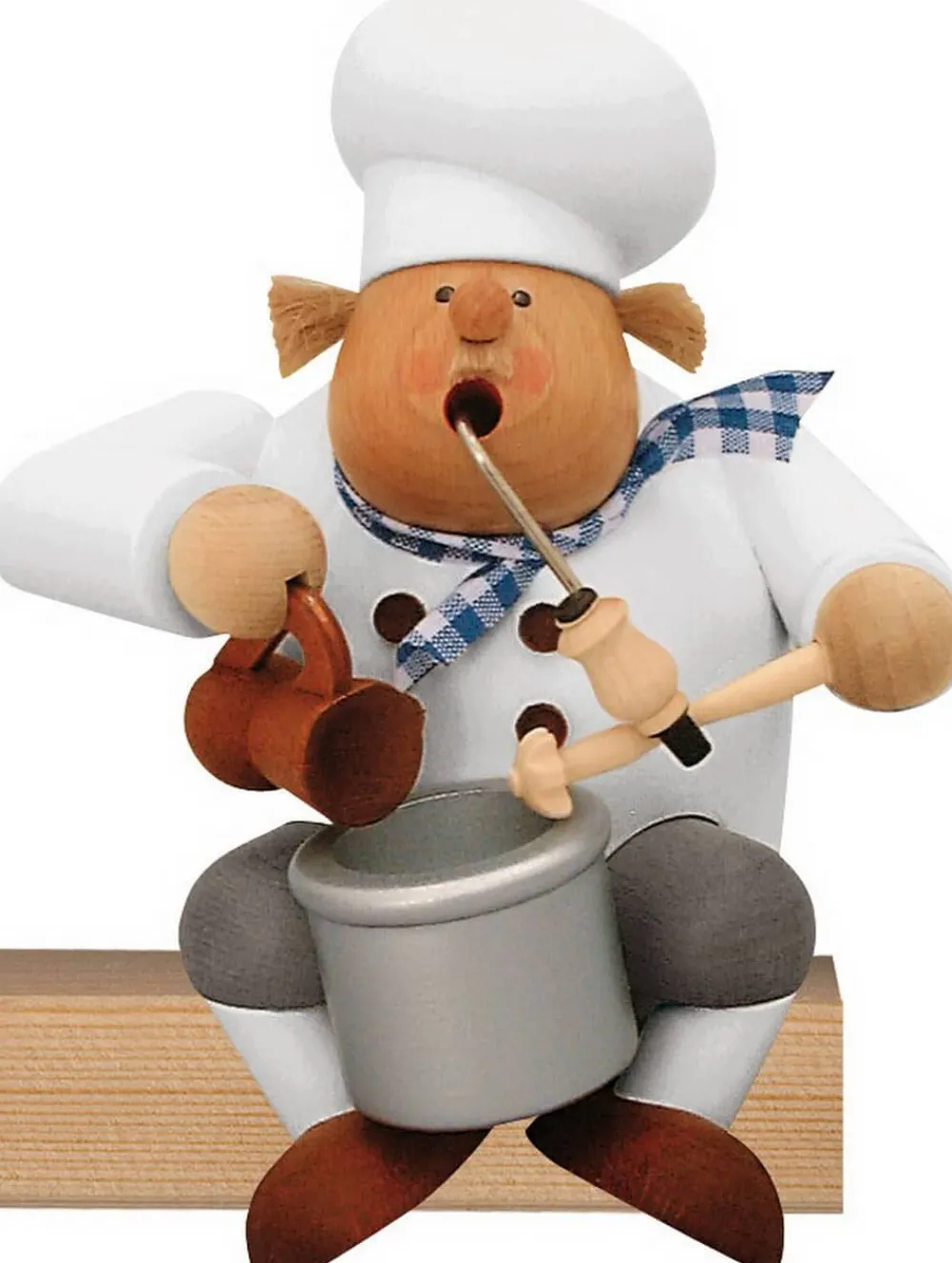 KWO Neuheiten | Kantenhocker*Räuchermännchen Kantenhocker Koch, 15 cm von