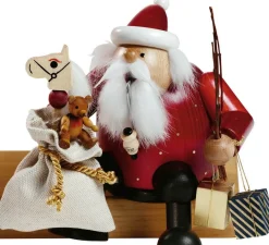 KWO Neuheiten | Kantenhocker*Räuchermännchen Kantenhocker Weihnachtsmann, 15 cm von