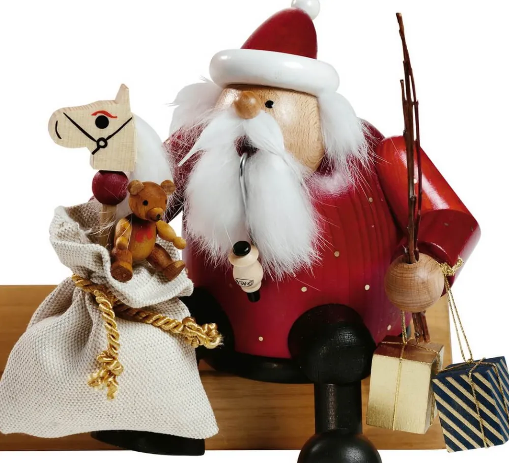 KWO Neuheiten | Kantenhocker*Räuchermännchen Kantenhocker Weihnachtsmann, 15 cm von