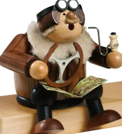 KWO Kantenhocker*Räuchermännchen Kantenhocker Pilot, 15 cm von