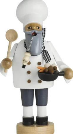 KWO Räuchermännchen*Räuchermännchen Koch mit Pfanne, 21 cm von
