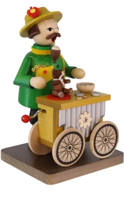Richard Glässer GmbH Räuchermännchen*Räuchermännchen Leierkastenmann, 17 cm, von Richard Glässer