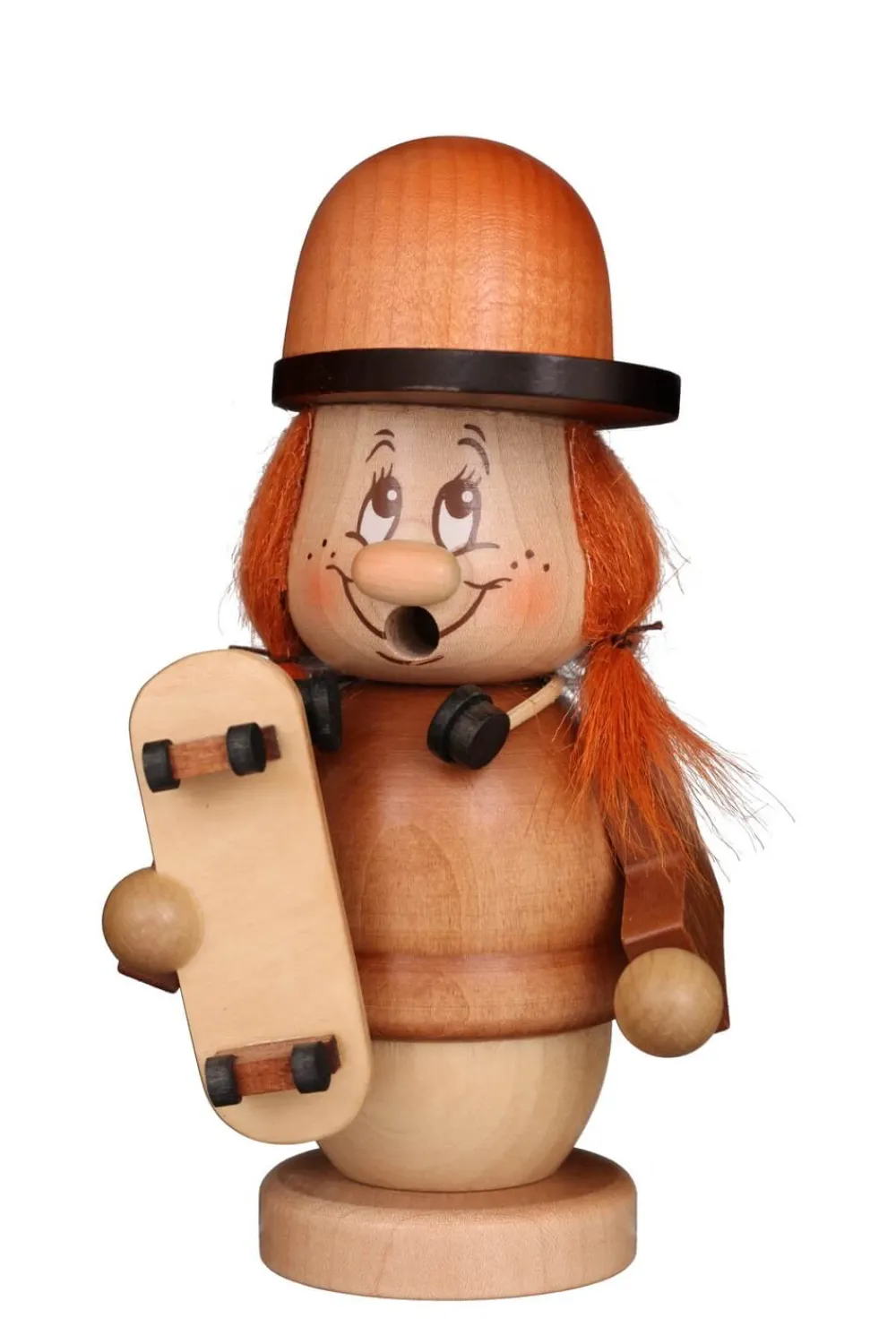 Christian Ulbricht Räuchermännchen*Räuchermännchen Miniwichtel Skaterin, 14 cm von