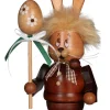 Christian Ulbricht Osterhasen*Räuchermännchen Miniwichtel Osterhase mit Stab, 16 cm von