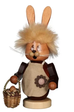 Christian Ulbricht Osterhasen*Räuchermännchen Miniwichtel Häsin, 17 cm von
