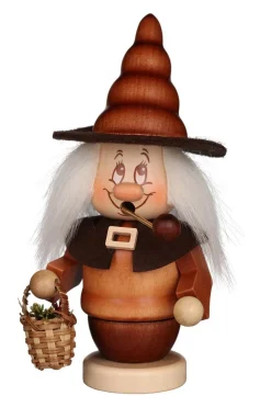 Christian Ulbricht Neuheiten | Auslaufartikel*Räuchermännchen Miniwichtel Kräutermännel, 17 cm von