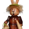 Christian Ulbricht Neuheiten | Osterhasen*Räuchermännchen Miniwichtel Häsin mit Karotte, 17 cm von