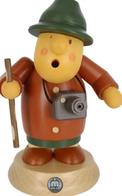 Müller Kleinkunst Räuchermännchen*Räuchermännchen Müllerchen® Tourist, 16 cm von