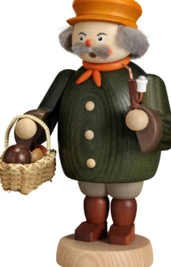 Seiffener Volkskunst eG Räuchermännchen*Räuchermännchen Pilzsammler, 19 cm von