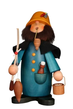 Christian Ulbricht Räuchermännchen*Räuchermännchen Schlafmütze Angler, 20 cm von
