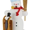 Zenker Räuchermännchen*Räuchermännchen Schneemann mit Schlitten und Elster, 18 cm von Ralf