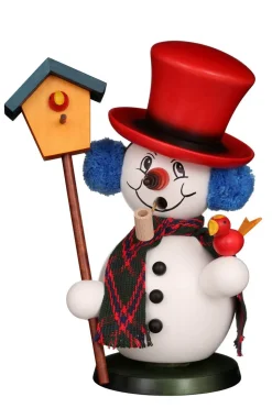 Christian Ulbricht Räuchermännchen*Räuchermännchen Schneemann mit Vogelhaus, 23 cm von