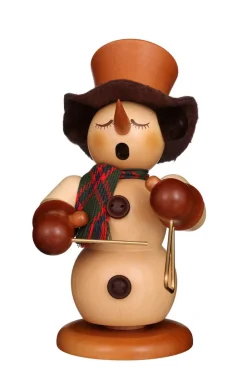 Christian Ulbricht Neuheiten | Räuchermännchen*Räuchermännchen Schneemann mit Triangel, 23 cm, von