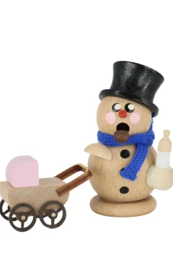 Gerd Hofmann Neuheiten | Räuchermännchen*Räuchermännchen Schneemann stolzer Papa, , 8 cm von