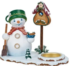 Hubrig Volkskunst Neuheiten*Räuchermännchen Schneemann mit Teelicht von