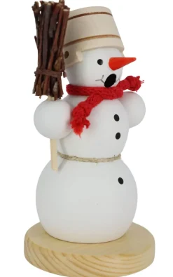Zenker Auslaufartikel | Räuchermännchen*Räuchermännchen Schneemann mit Besen, 13 cm, von Ralf