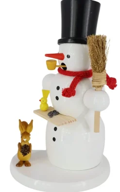 Zenker Räuchermännchen*Räuchermännchen Schneemann mit Eichhörnchen, 18 cm von Ralf
