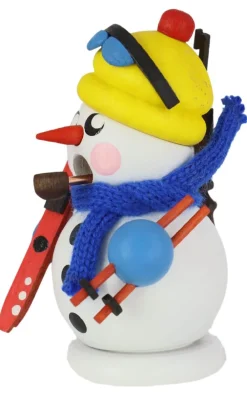 Gerd Hofmann Räuchermännchen*Räuchermännchen Schneemann Biathlet, 8 cm, von