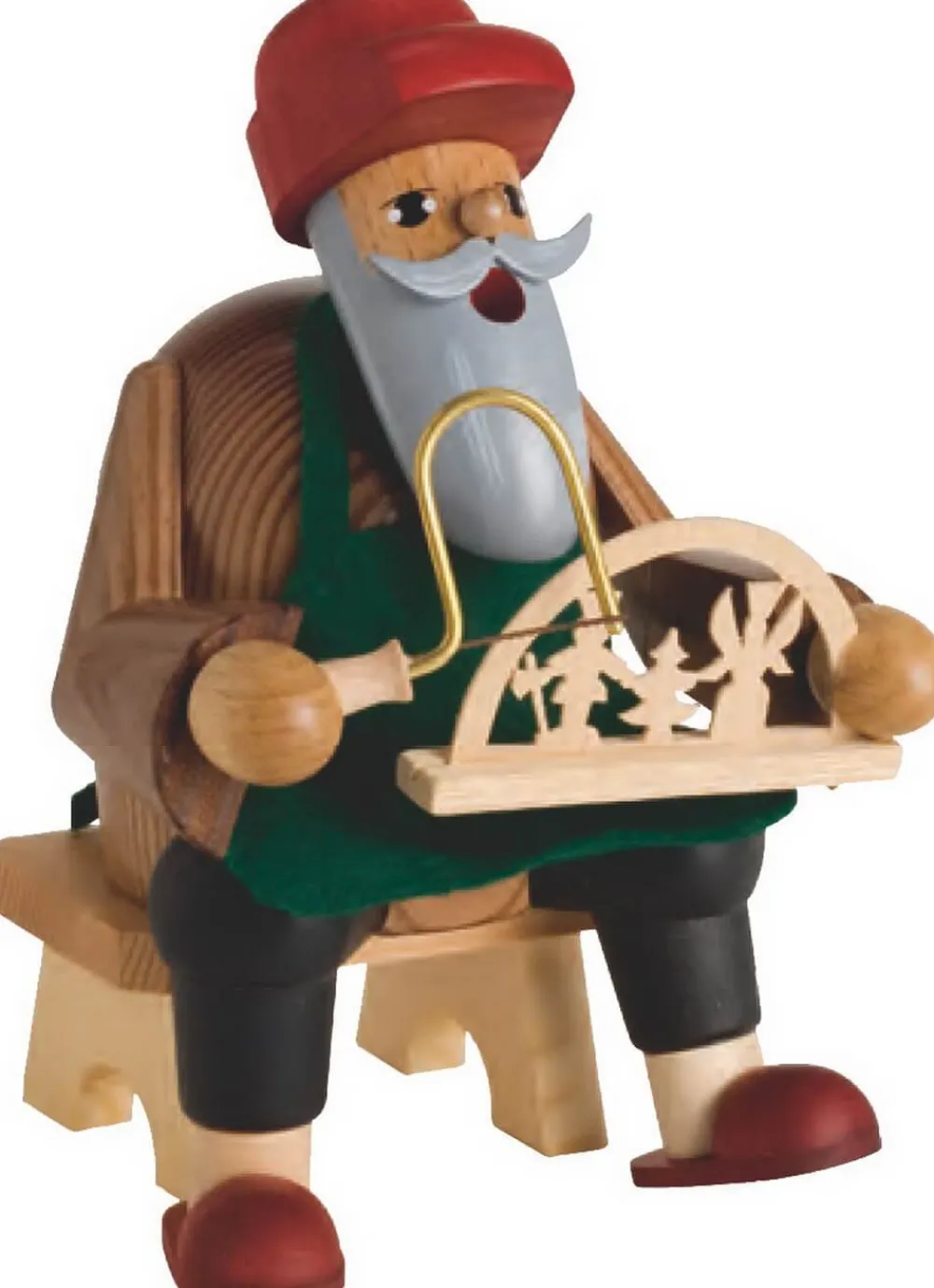 KWO Neuheiten | Räuchermännchen*Räuchermännchen Schwibbogenmacher, 16 cm, farbig von