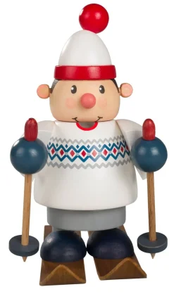 KWO Räuchermännchen*Räuchermännchen Skifahrer, 11 cm von