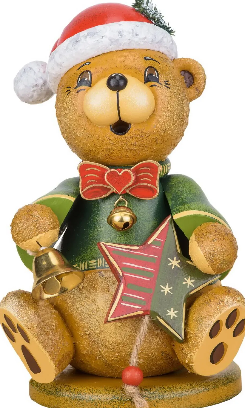 Hubrig Volkskunst Räuchermännchen*Räuchermännchen Teddy - Weihnachtsklaus, 20 cm von