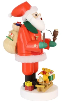 Richard Glässer GmbH Räuchermännchen*Räuchermännchen Weihnachtsmann mit Schlitten, 19 cm von Richard Glässer