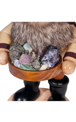 DWU Drechselwerkstatt Uhlig Räuchermännchen*Räuchermännchen Wichtel - Erzträger mit Schale, 26 cm von DWU