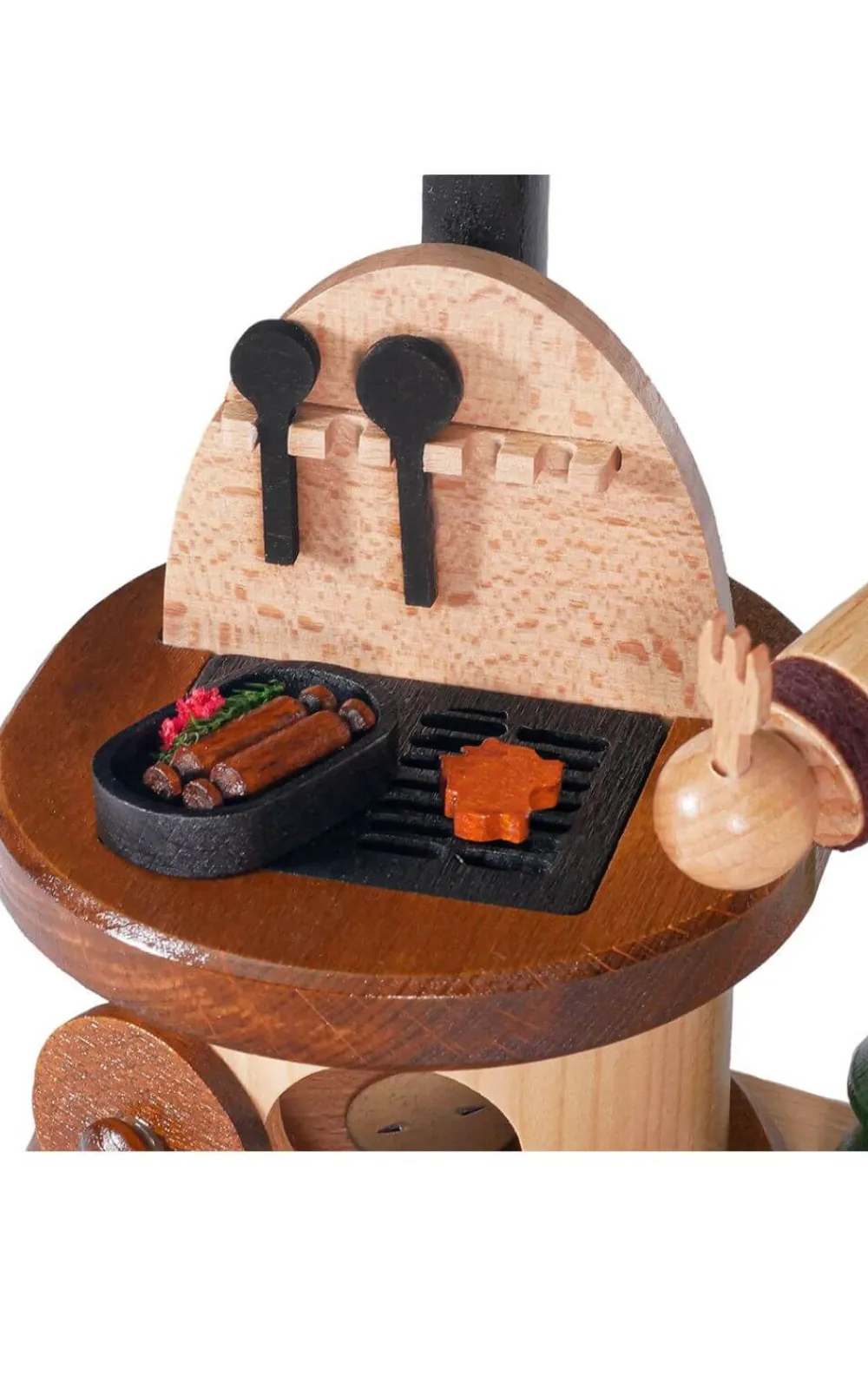 DWU Drechselwerkstatt Uhlig Räuchermännchen*Räuchermännchen Wichtel am Herd, 26 cm von DWU