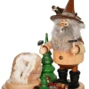 DWU Drechselwerkstatt Uhlig Räuchermännchen*Räuchermännchen Wichtel Hauer, 26 cm von