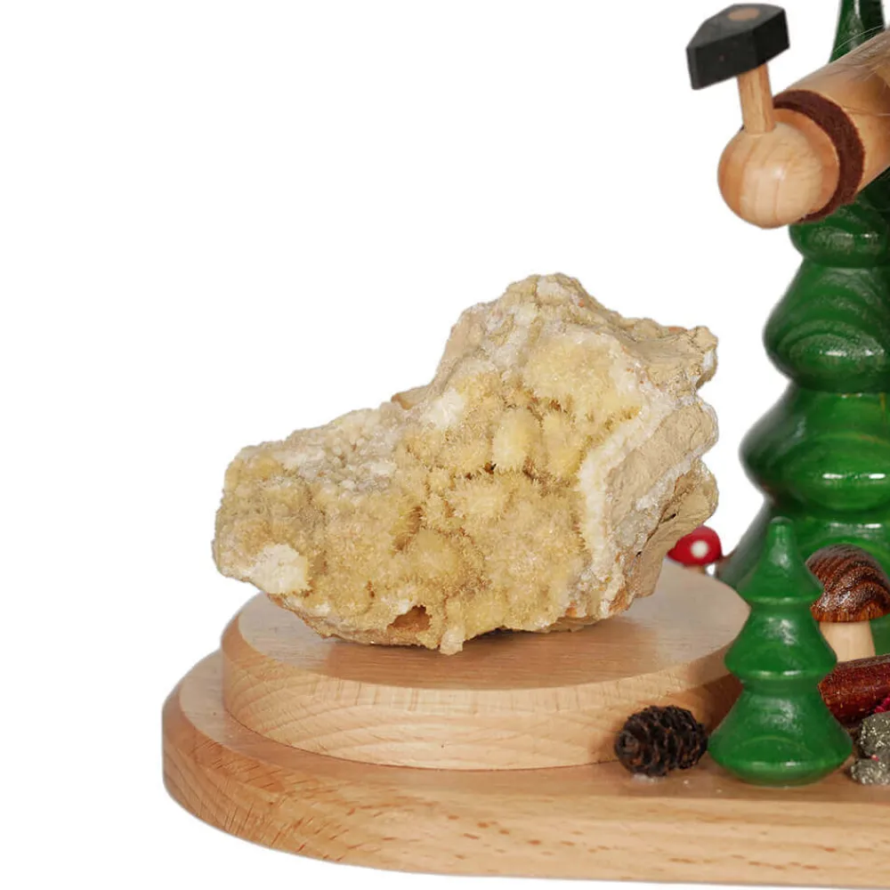 DWU Drechselwerkstatt Uhlig Räuchermännchen*Räuchermännchen Wichtel Hauer, 26 cm von